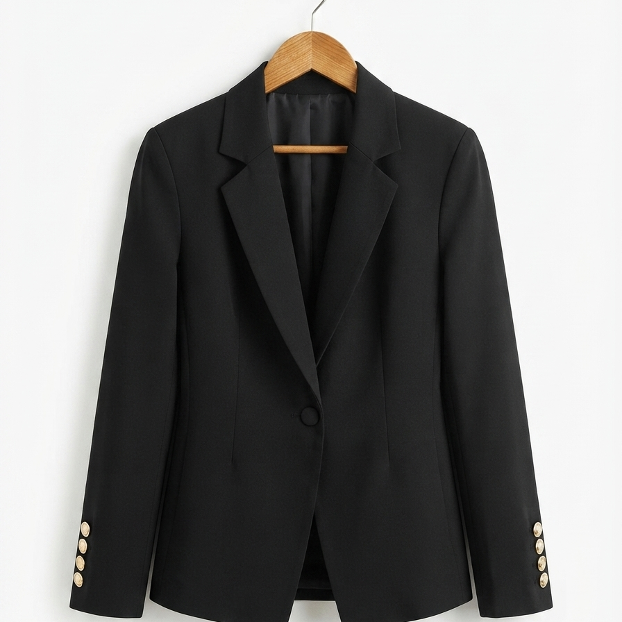 Chaleco de Traje Clásico con Botones Dorados