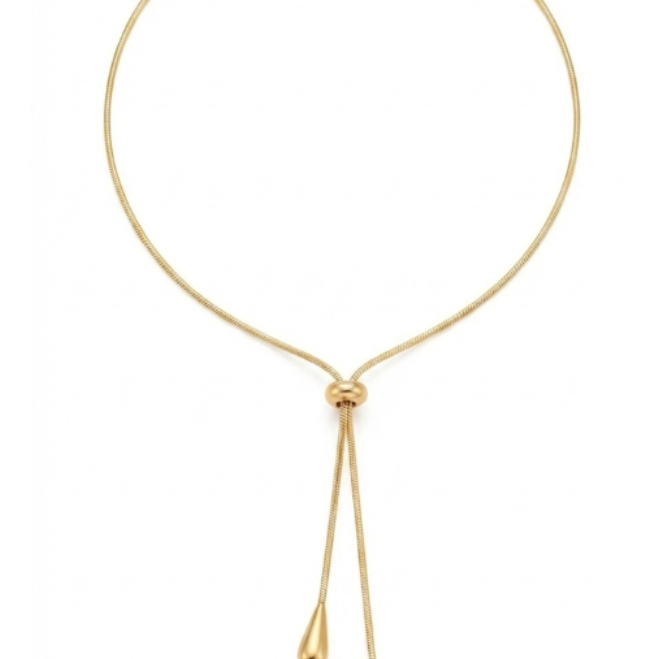 Collar Ajustable con Dijes de Gotas